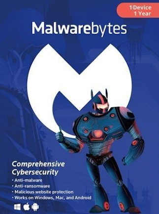 Malwarebytes Anti-Malware Premium PC, Android, Mac 1 Year 1 Device Key GLOBAL