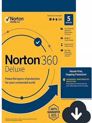 Norton 360 Deluxe + 25 GB Cloud Storage (3 Devices, 2 Years) – NortonLifeLock Key – EUROPE