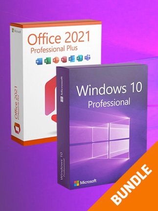Microsoft Windows 10 Professional & Microsoft Office 2021 Professional Plus Bundle (PC) – Microsoft Key – GLOBAL